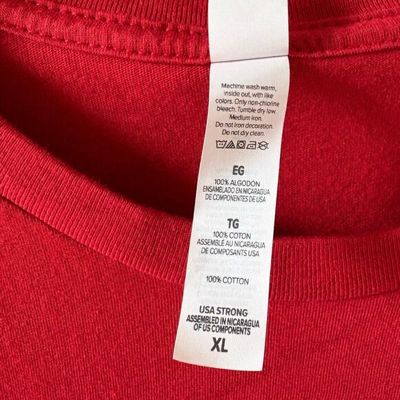 Maker's Mark Whiskey Red Logo T-shirt Men's size XL EUC - Picture 5 of 5